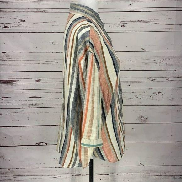 Unique Spectrum Striped‎ Button Down Size XL Shirt - Picture 2 of 9